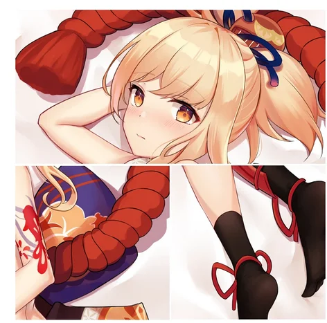 

Новинка, Аниме игра Genshin Impact Yoimiya, косплей дакимакура, обнимающая подушка для тела, чехол в японском стиле, искусственный чехол, наволочка, подарки