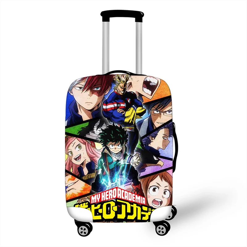 18-32'' Boku No Hero Academia Travel Luggage Suitcase Cover Trolley Bag Protective Cover Men's Women's Elastic Suitcase Cover
