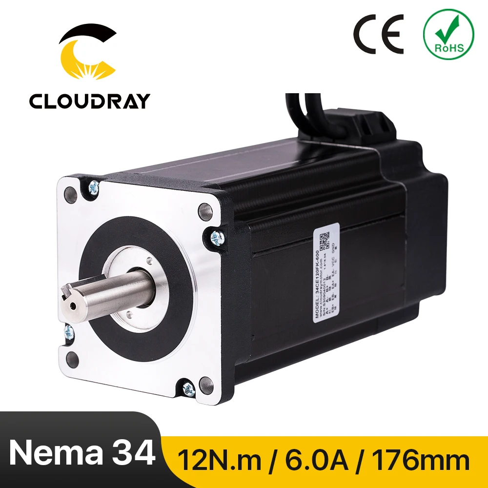Сервомотор Nema 34 с замкнутым контуром двухфазный 12 нм 6 0 а кодировщиком высокий