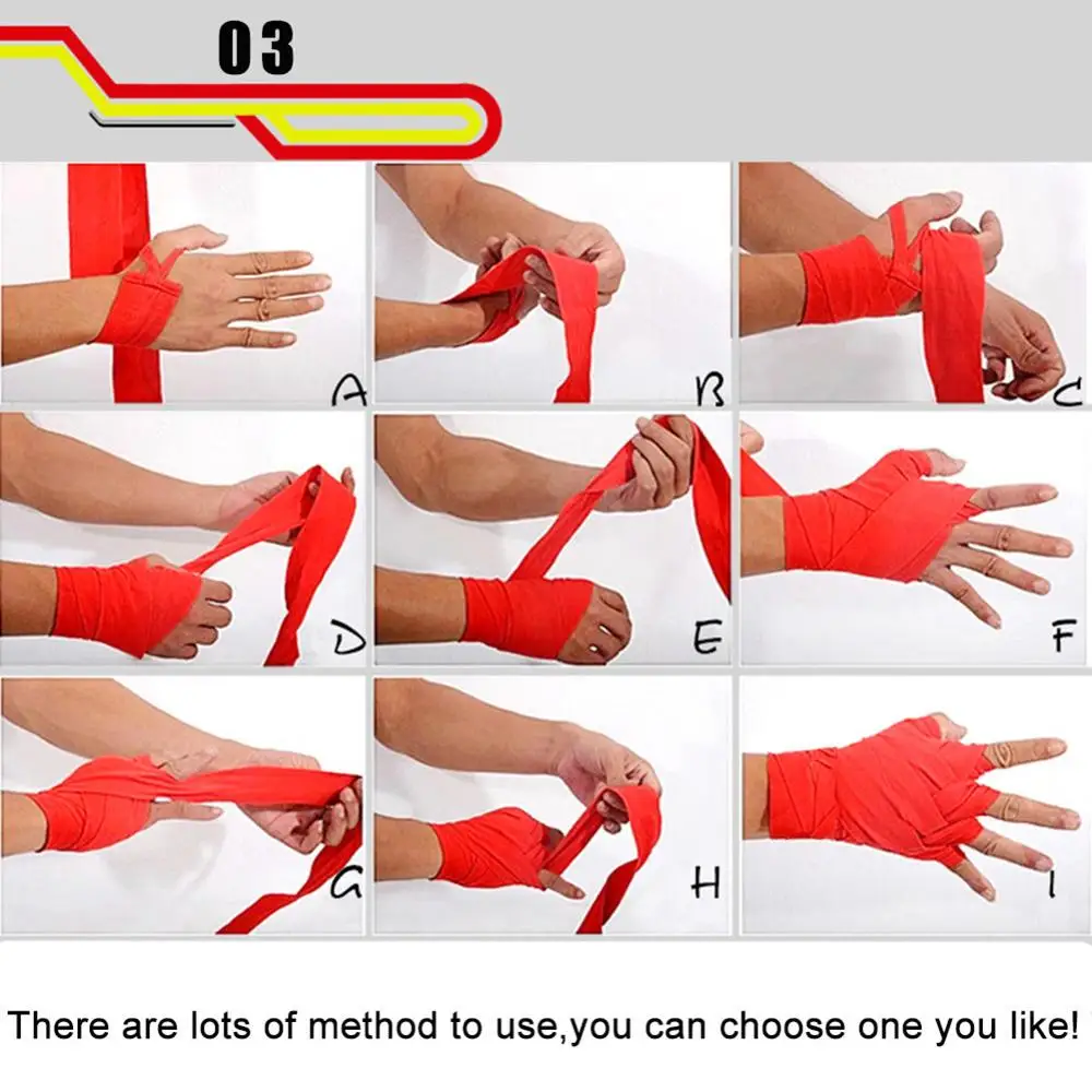 Хлопчатобумажная повязка боксерская искусственная ручная Боевая защита