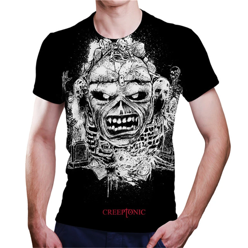 

Poseidon And Mermaid Pattern Printing Men And Women 3d T-shirt Men's clothing Fashion Casual T-shirt Male Oversized