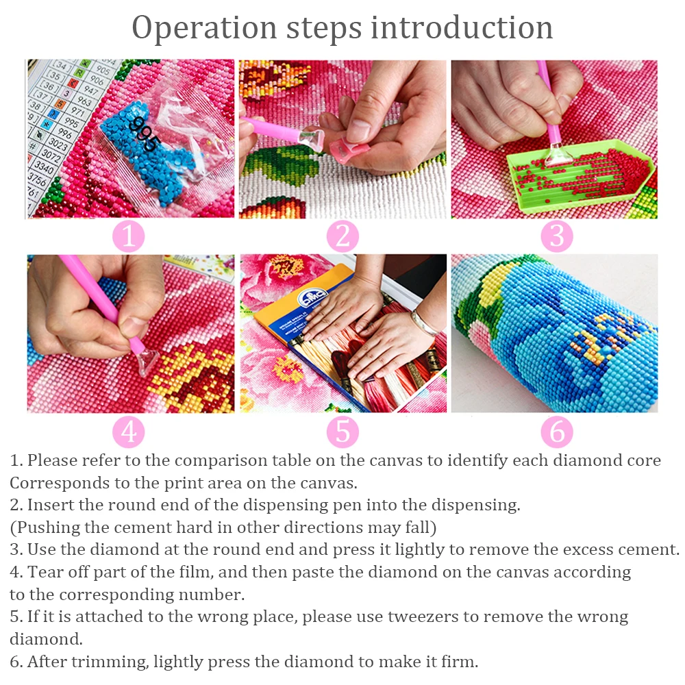 

QIZITNEG 5D Diamond Embroidery Waterfall Scenery Diamond Painting Kit Full Square/Round Rhinestones Mosaic Home Decoration