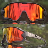 2021 brand outdoor sports cycling goggles mountain bike cycling glasses tr90 men cycling eyewear uv400 sunglasses 4 lens