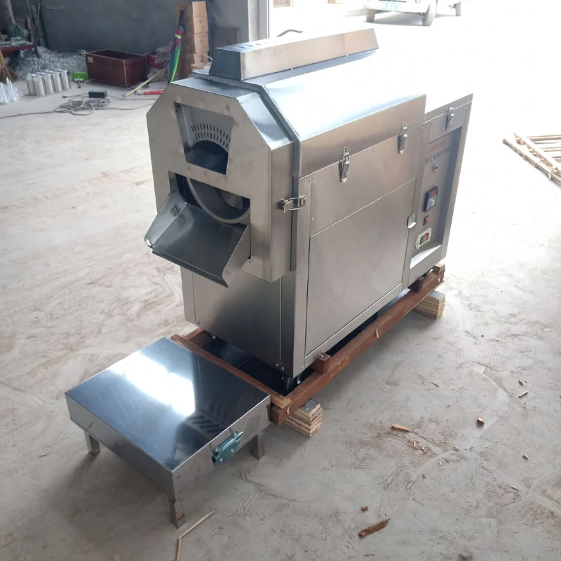 

Small Nut Baking Machine Nuts Peanuts Macadamia Chickpeas Commercial Nut Roasting Machine Cocoa Bean Frying Machine
