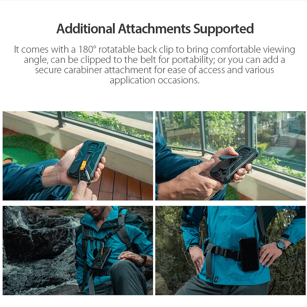 Ulefone чехол для телефона Armor 9/9E Оригинальный с зажимом ремня и карабином |