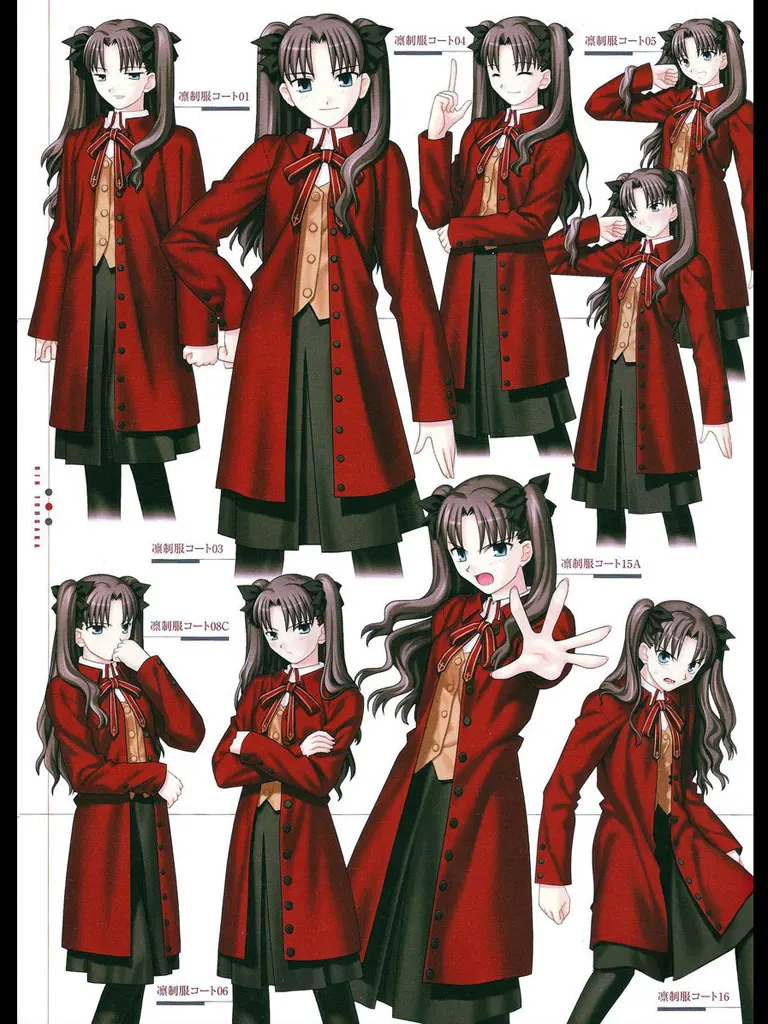Fate Stay Night tohsaka Rin Косплей женская одежда костюм на Хэллоуин