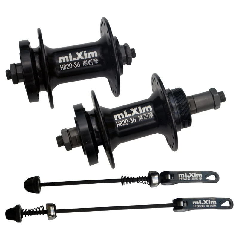 

32 36 Hole Hub Full Aluminum Ultralight MTB Mountain Bike Quick Release Lever Skewers,Disc Brake Hub Front Rear, Axle