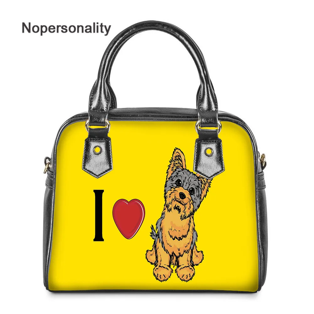 

Сумка-тоут Nopersonality для женщин, вместительная сумочка через плечо с принтом йоркширского терьера, Женский мессенджер для денег, телефона