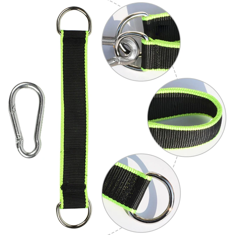 

1pc Multifunction Fitness Equipment Hook Ring Hanging Belt With Hook Hanging Sandbag Pull Up Rope Fitness Equipment Accessories