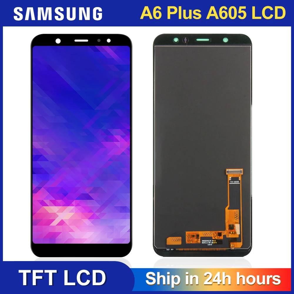 6 0 &quotЖК дисплей для Samsung Galaxy A6 плюс 2018 A605fd A605 ЖК с сенсорным экраном и цифровым