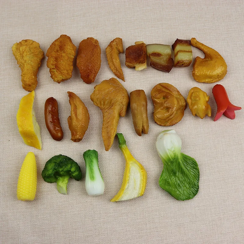 

1PC Simulation food chicken leg model Kitchen Ornaments Window Decoration Food Props Fake Cooking Catering