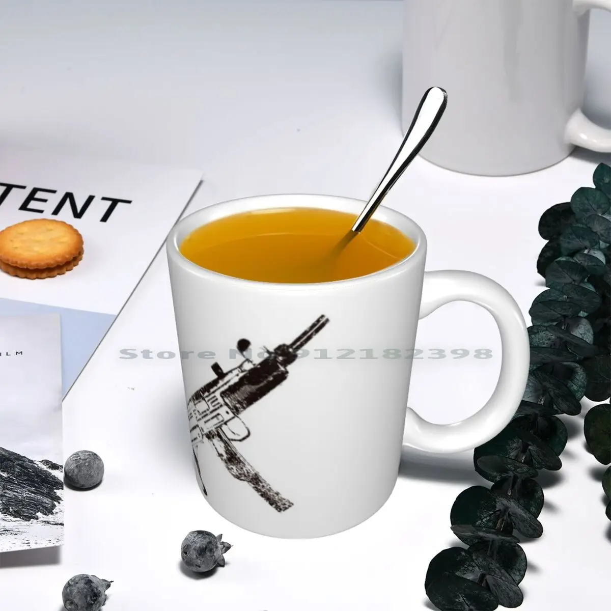 Пулемет Uzi 9 мм подставка для пистолета керамических кружек кофейных чашек молока