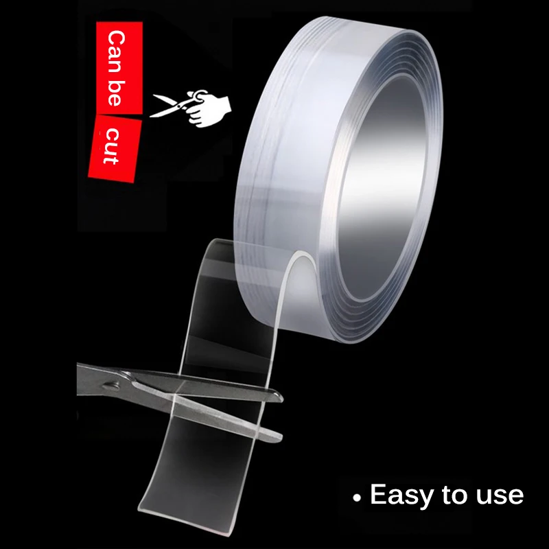 Бескаркасная Двухсторонняя клейкая нано многофункциональная удаляющая лента