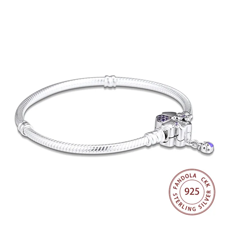 Женский браслет из серебра 925 пробы с изображением дикого цветка луга | Украшения