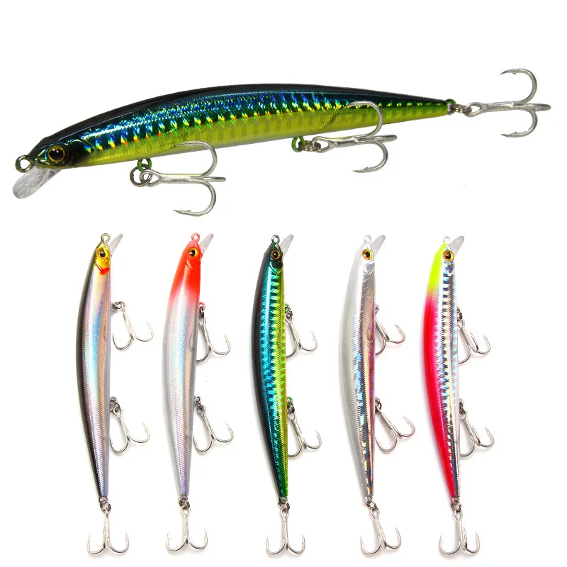 

11g 11.5cm Minnow Luya Fishing Lures Bait 3D Eyes Fish Floating Hard Fishhook Sea Cockpit Artificial Spinning Tackle