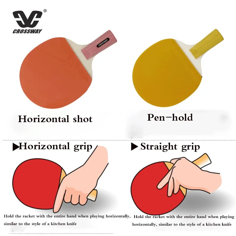 CROSSWAY 2Pcs Upgraded 2 Star Carbon Table Tennis Racket Set Lightweight Powerful Ping Pong Paddle Bat with Good Control | Спорт и