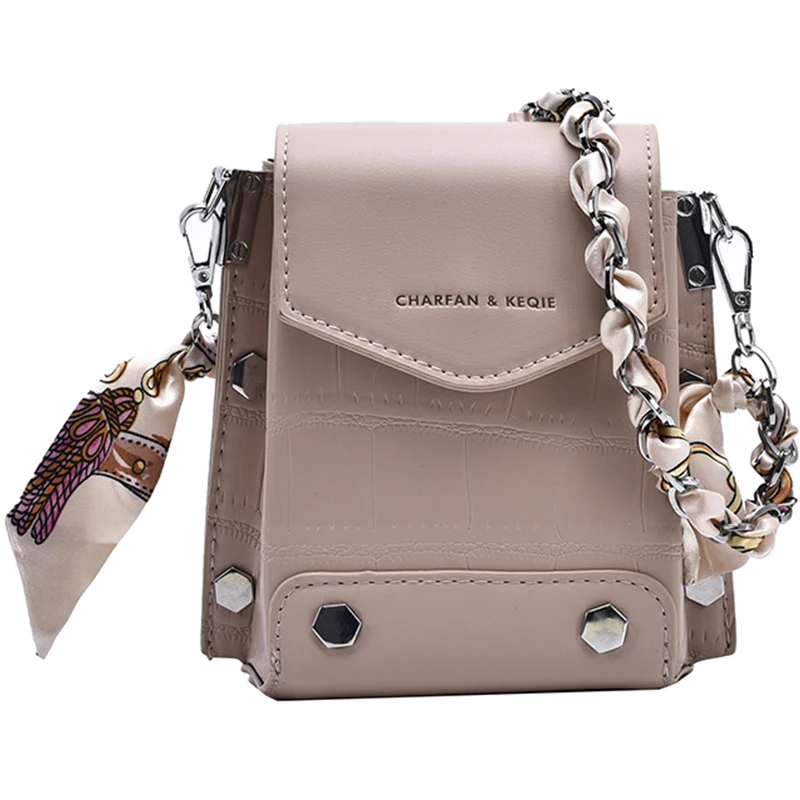 

Rivets Mini PU Leather Crossbody Bags For Women 2020 Shoulder Handbags and Purses Female Travel Cross Body Bag