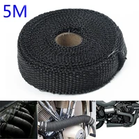 exhaust pipe insulation tape thermal heat wrap 1 5mm 5 meters motorcycle manifolds glass fiber insulation tape 4ties durable