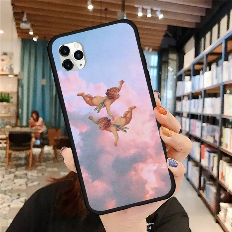 

Angels Aesthetic Aesthetics Rubber Phone Case for iPhone 11 12 pro MINI XS MAX 8 7 6 6S Plus X 5S SE 2020 XR