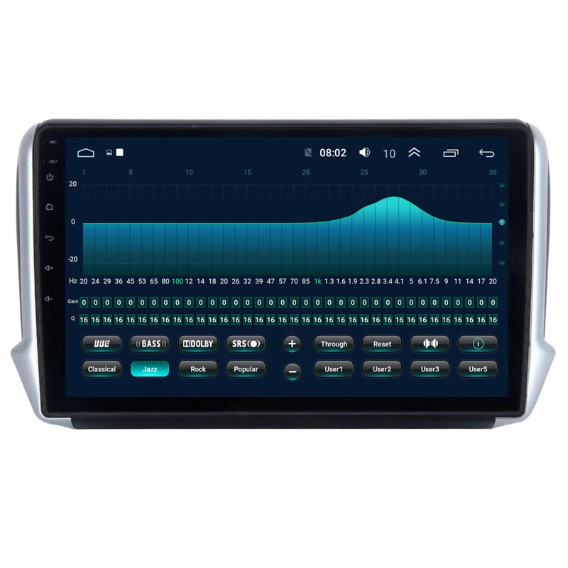 10 1 &quot2.5D IPS Android 9 автомобильный DVD мультимедийный плеер GPS для Peugeot 2008 208 2012 13 2016
