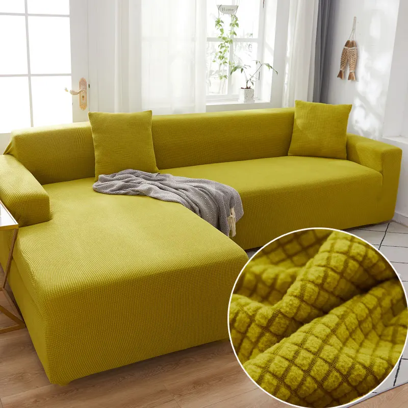 

Polar Fleece Universal Sofa Cover Slipcovers For Living Room Stretch Sectional Corner Sofa Cover Sofa Towel