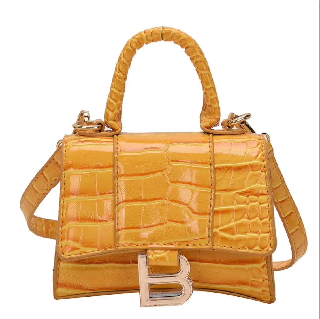 

Small Leather Women's Bags Vintage Alligator Pattern PU Causal Mini Handbags Causal Shoulder Bag Female Crossbody Bag-tote 2020