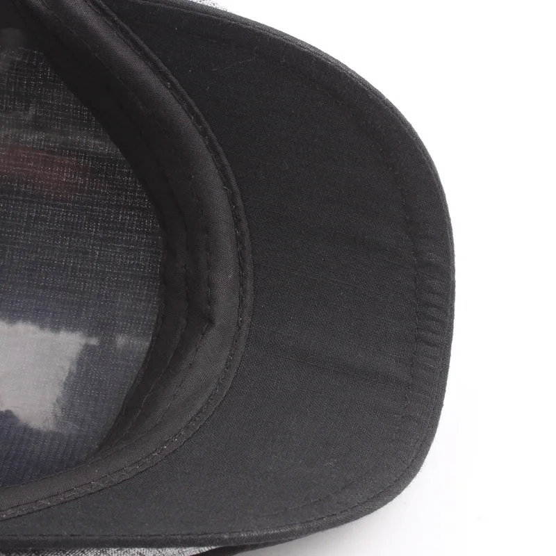 

Spring Summer Cotton Berets linen Youth British Outdoor Cap Sun Man Woman Hat