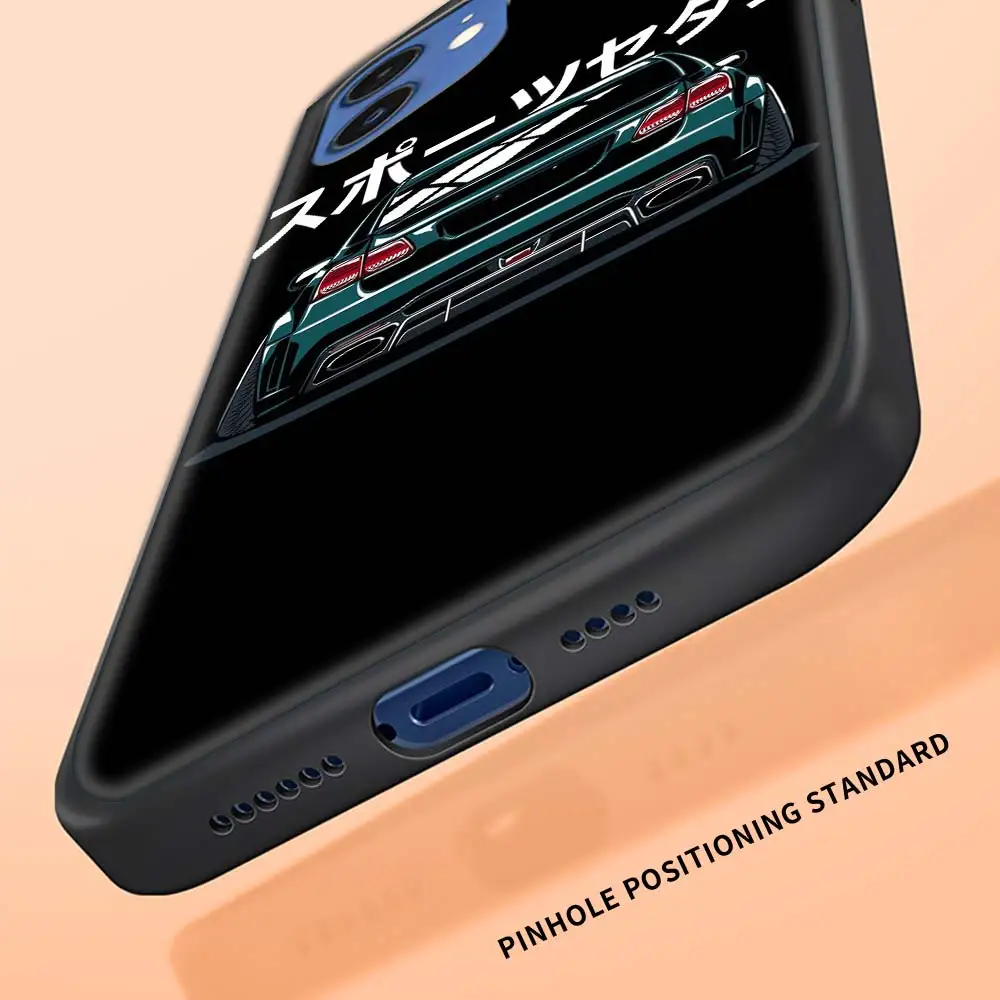 

Case For iPhone 11 Pro Shell For iphone 12 Pro Max 7 8 Plus SE 2020 X XR XS MAX Black Phone Cover HKS Japan AE86 Anime