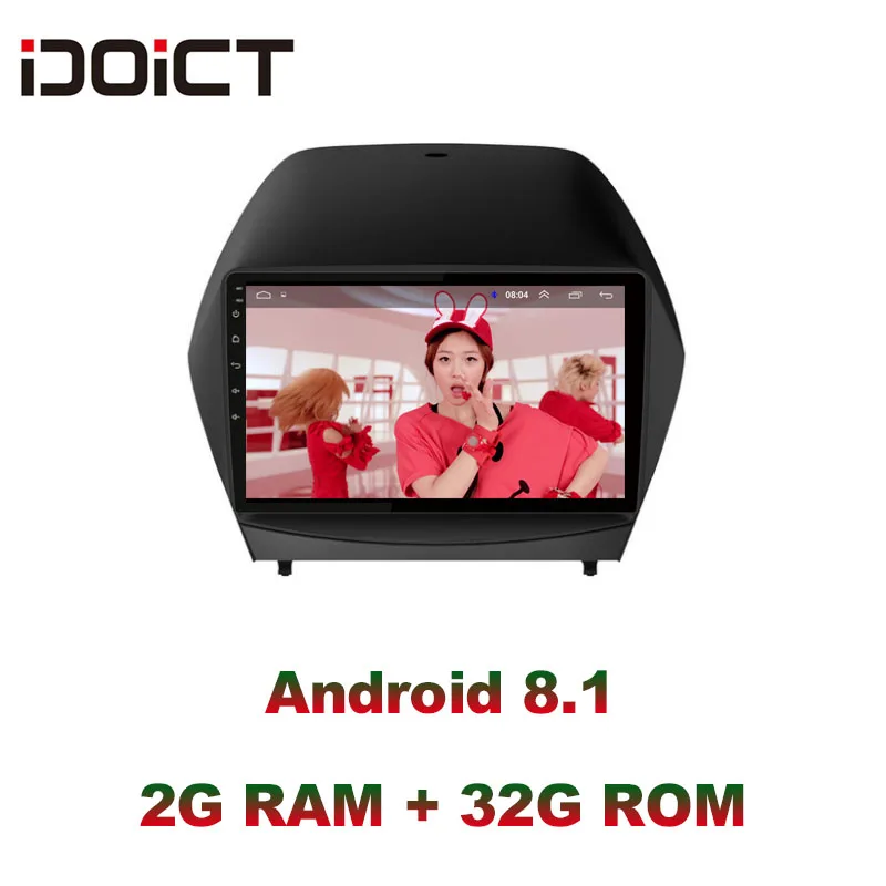 Автомобильный DVD-плеер IDOICT Android 8 1 IPS 2G + 32G GPS навигация Мультимедиа для Hyundai ix35