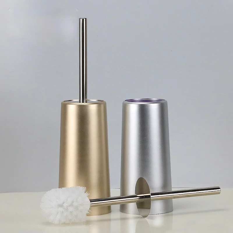 

Nordic Gold Floor Toilet Brush No Dead Ends Decontamination Toilet Brush Holders Stand Cepillo Inodoro Bathroom Material EI50TS