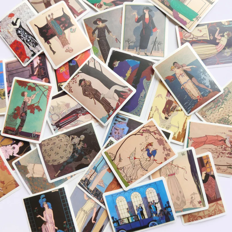 Наклейки в стиле ретро с персонажами 50 шт. наклейки для путешествий