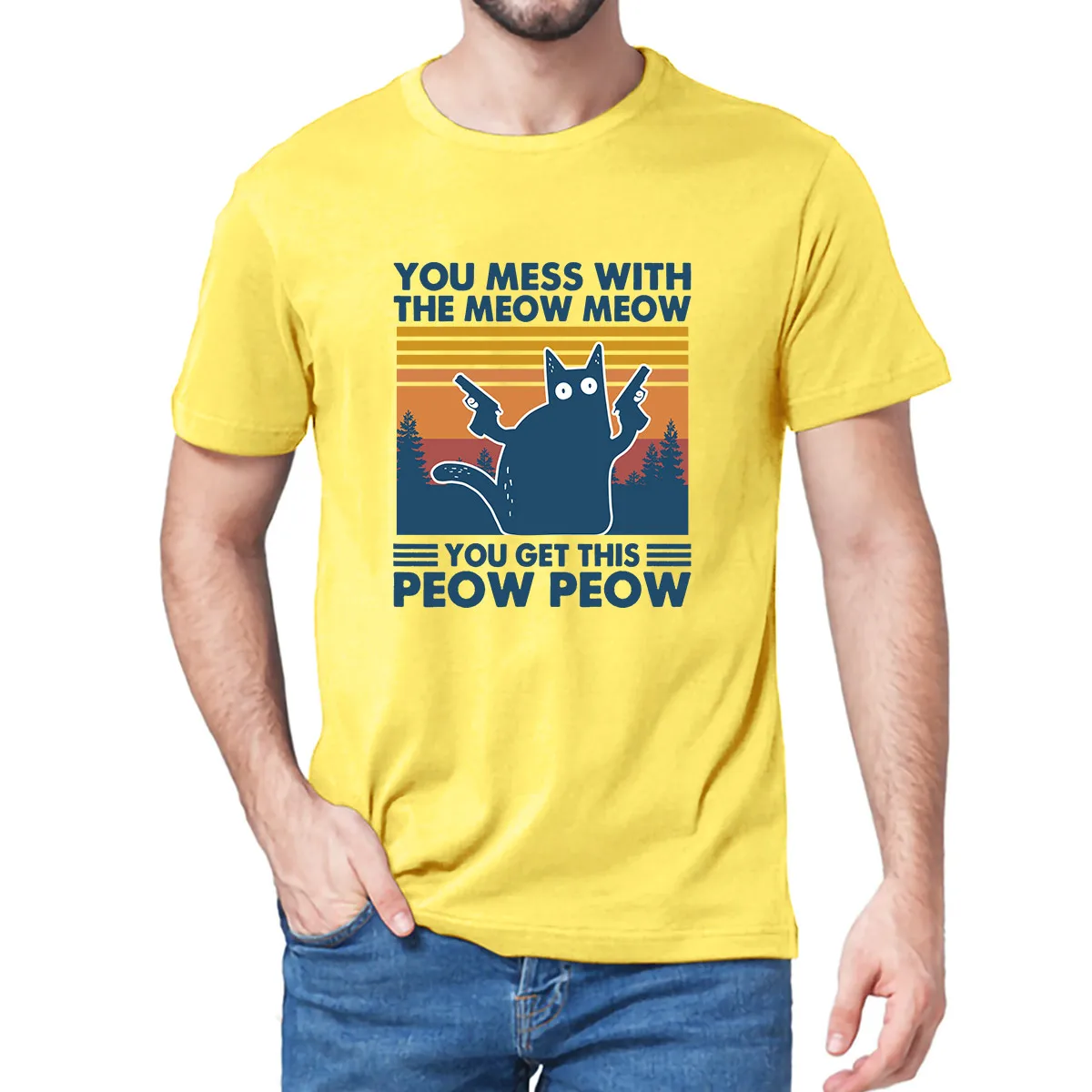 Забавная винтажная Мужская футболка унисекс из 100% хлопка с коротким рукавом