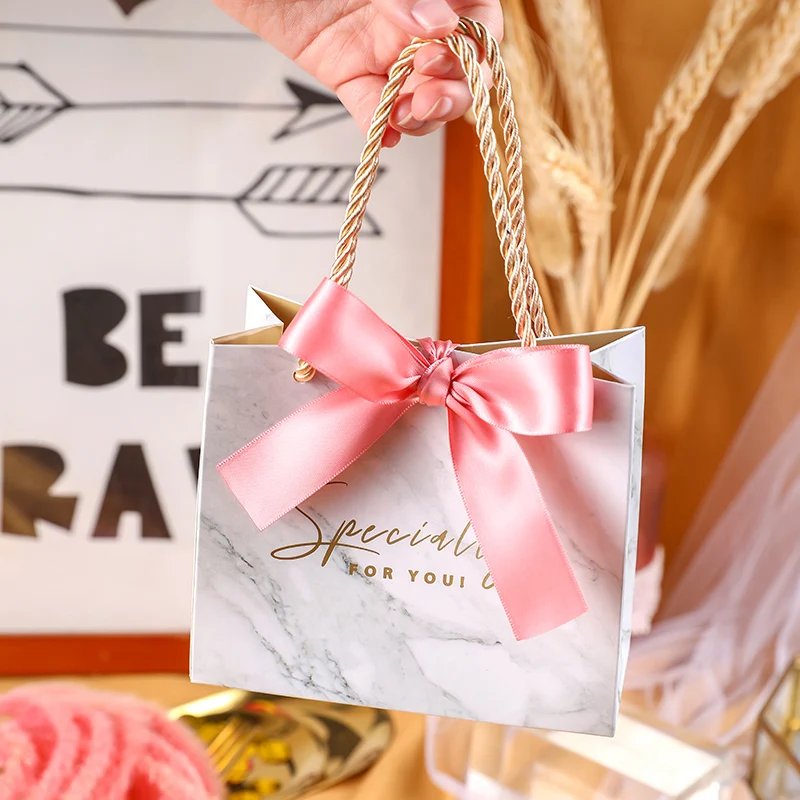 

10pcs Light Color Grey Marble Candy Bag Box for Jewelry Gift Decoration/Event Party Supplies/Birthday Favours Gift Boxes