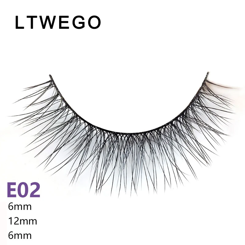 LTWEGO 5 пар натуральные длинные накладные ресницы мягкие пушистые 3d норковые