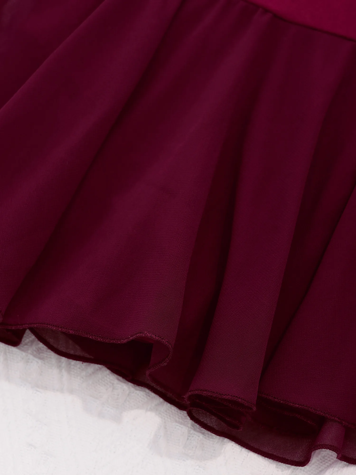 Детское балетное танцевальное платье для девочек купальник с длинным рукавом