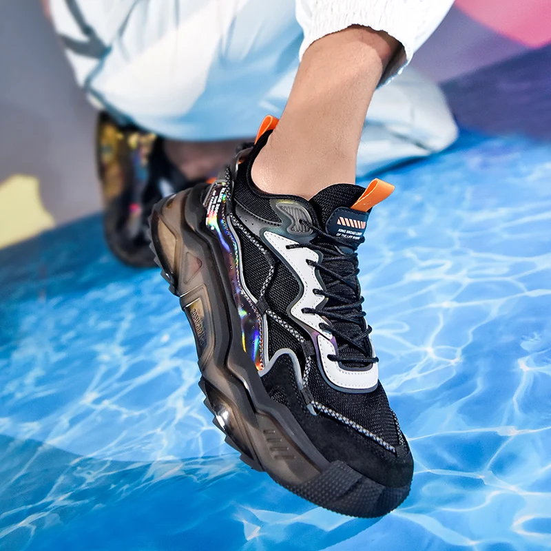 

Men's Athletic Breathable Mesh Running Cushion Sneakers Lightweight Running Walking Sports Fashion Flow Running Shoes
