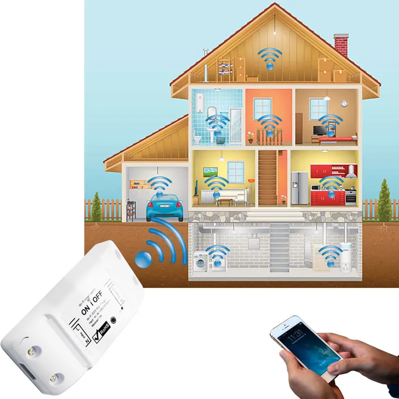 Умный дом 2 4G Wi Fi переключатель сделай сам Беспроводной пульт Domotica светильник