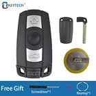 OkeyTech для BMW 1 3 5 6 Series чехол для дистанционного ключа для BMW X5 X6 E60 E70 E71 E87 E90 сменный автомобильный брелок для ключей 2025 Батарея