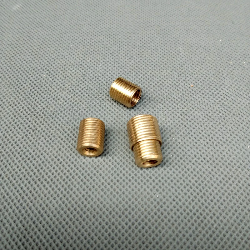 5 шт./лот полые трубки с внутренней и внешней резьбой из чистой латуни M4/M5/M8 на