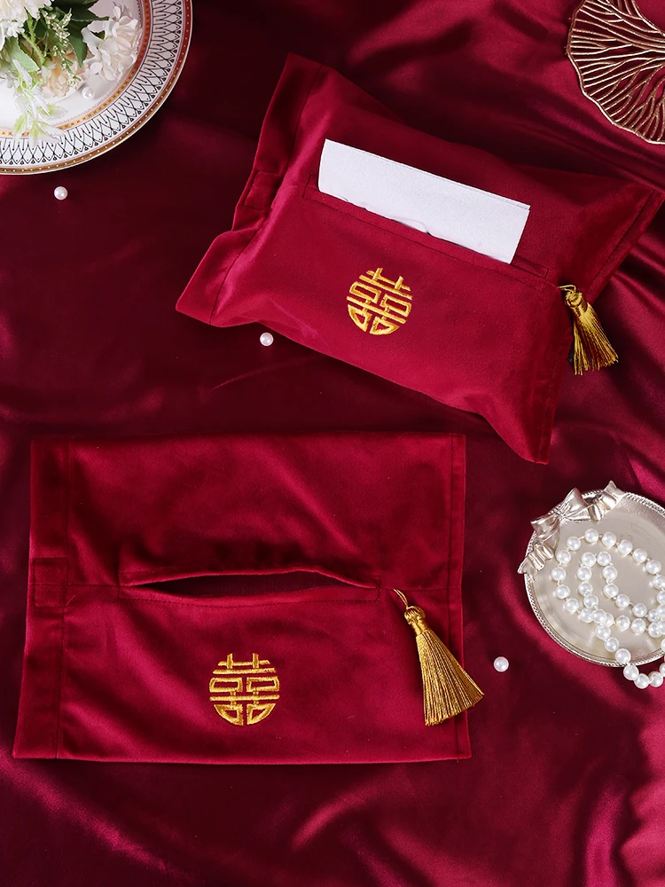 Свадебная бумажная коробка с надписью happy word тканевая бархатная салфетка