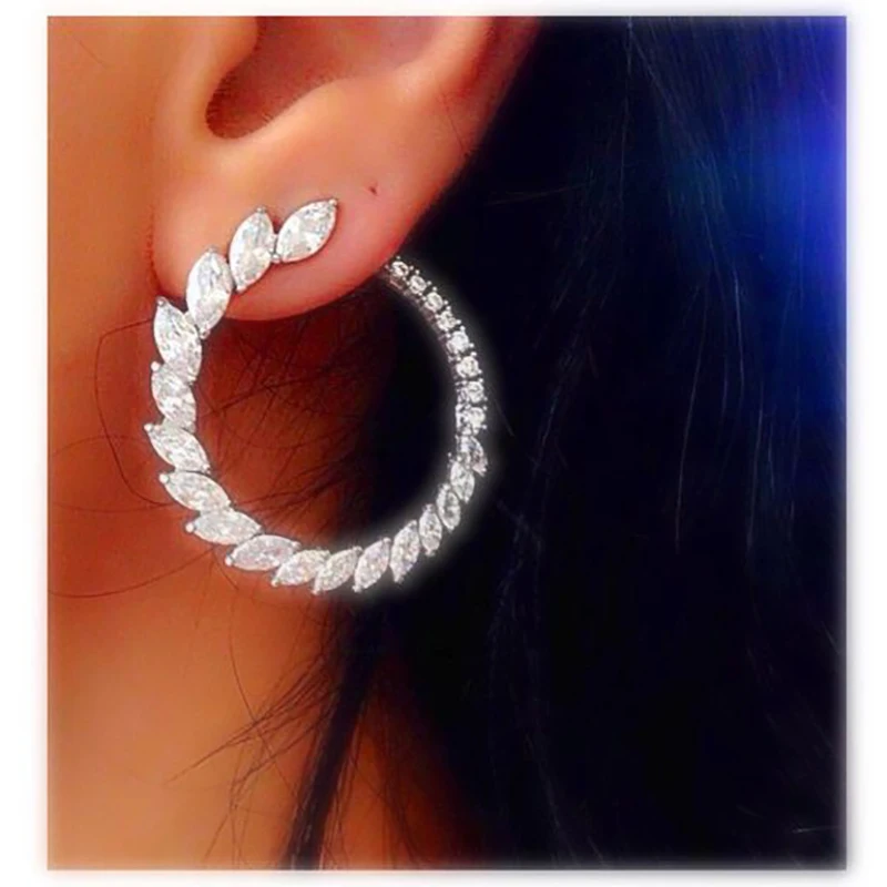 2019 Новые Хрустальные стеклянные серьги кольца цветок для женщин модные