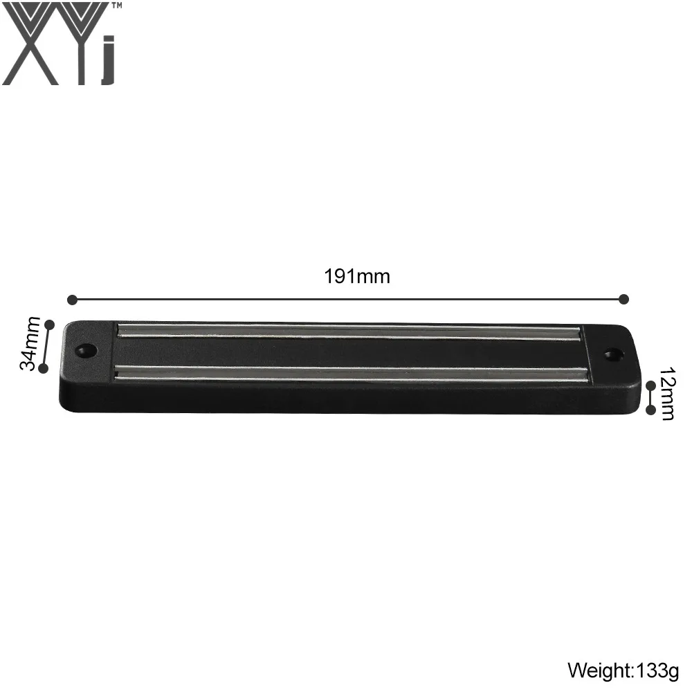 7.5 inch XYj магнитный держатель для ножей 304 из нержавеющей стали блок держатель для хранения Высокое качество магнитная полоса стойка для ножей подставка для металлического ножа - Цвет: 7.5 inch