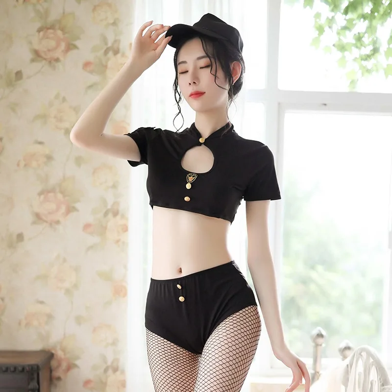 

Police Fiery Peach Costume for Women Adult Police Halloween Costume