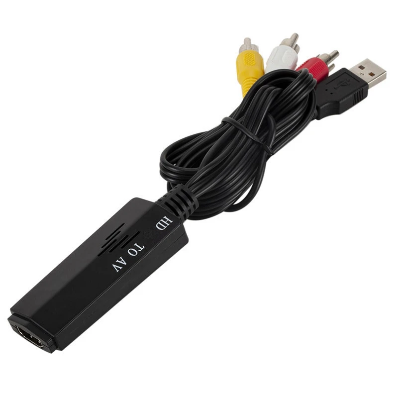 1080P HDMI-совместимый с 3 RCA/AV Аудио Видео кабель конвертер адаптер USB зарядкой для ТВ