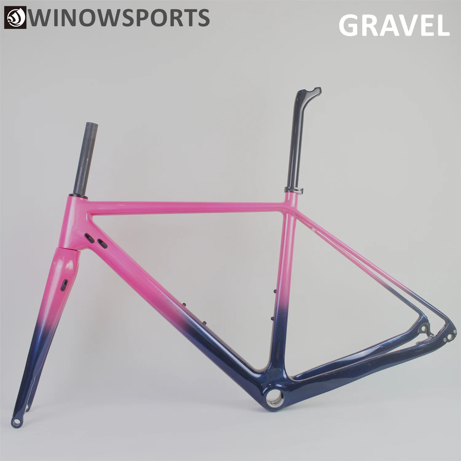 Хамелеон таможенная живопись углеродное волокно гравий рама велосипеда новые