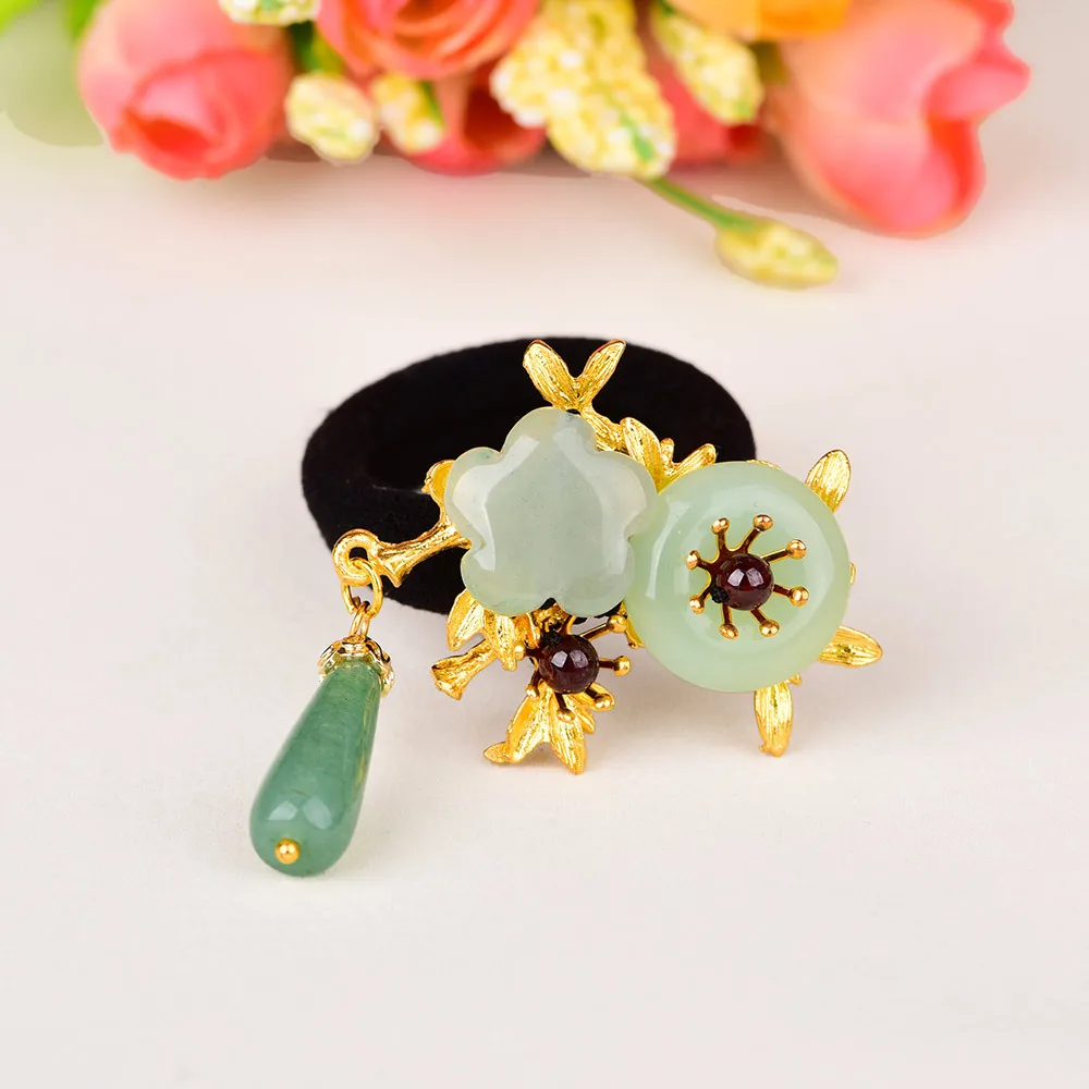 Китайская шикарная плетеная веревка для головы высокая эластичная лента волос