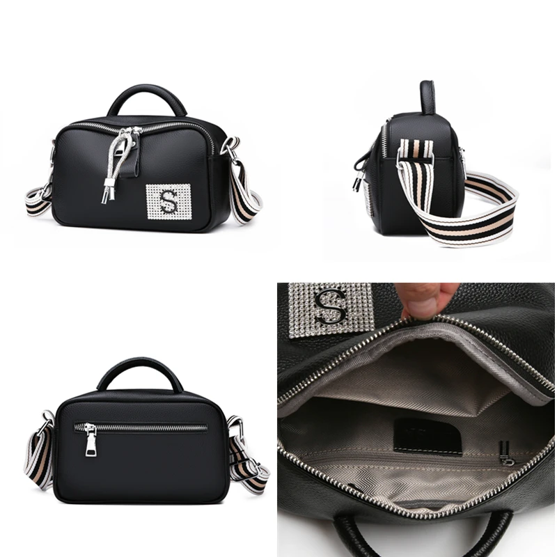 Сумка-мессенджер женская из натуральной кожи небольшая | Багаж и сумки