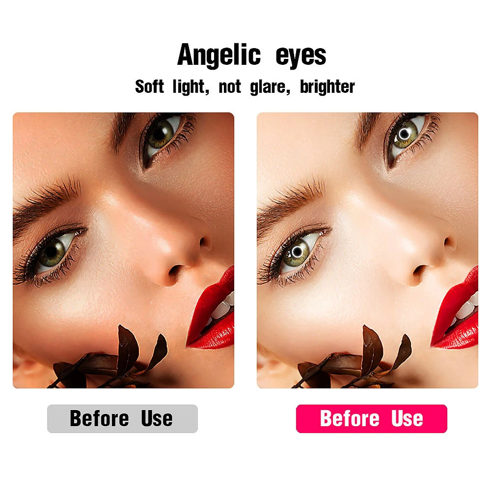 Светодиодный кольцевой светильник со штативом с зеркалом для макияжа