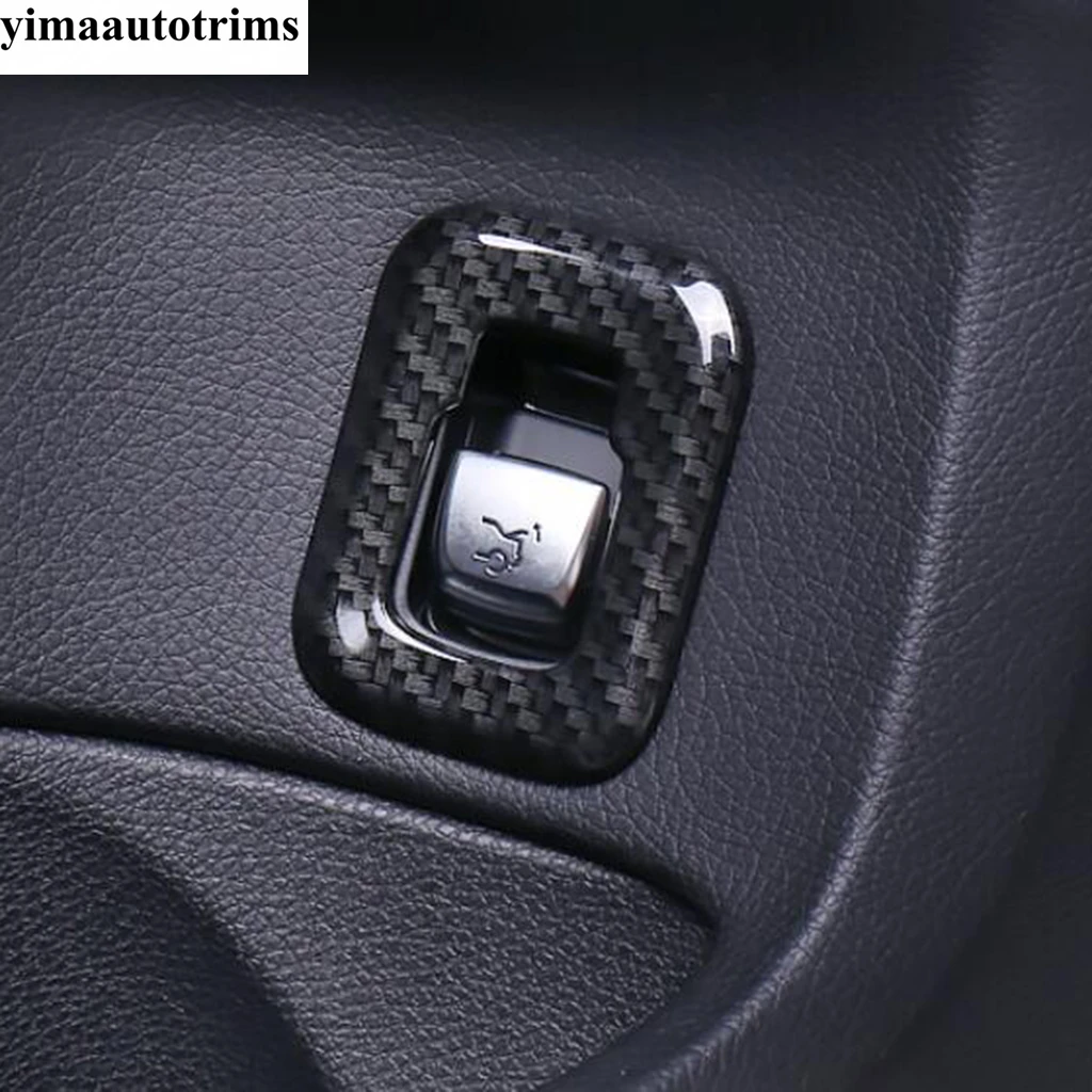 

ABS Carbon Fiber Look Interior For Mercedes-Benz GLC X253 2016 - 2021 Steering Wheel Frame / Front Air AC Vent Outlet Cover Trim