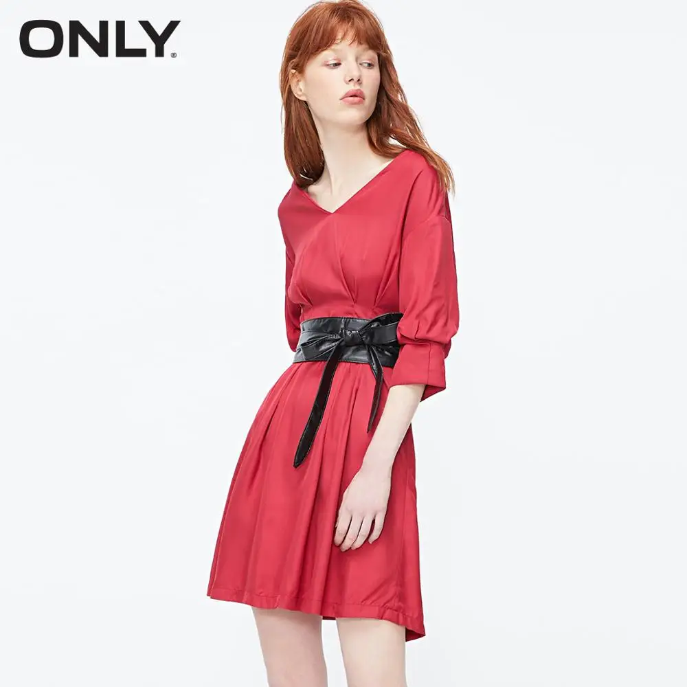 Женское ТРАПЕЦИЕВИДНОЕ ПЛАТЬЕ С Поясом | Женская одежда